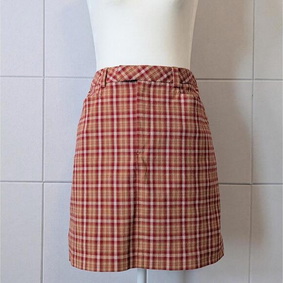 GAP Dresses & Skirts - Vintage 90s GAP stretch cotton blend plaid mini skirt